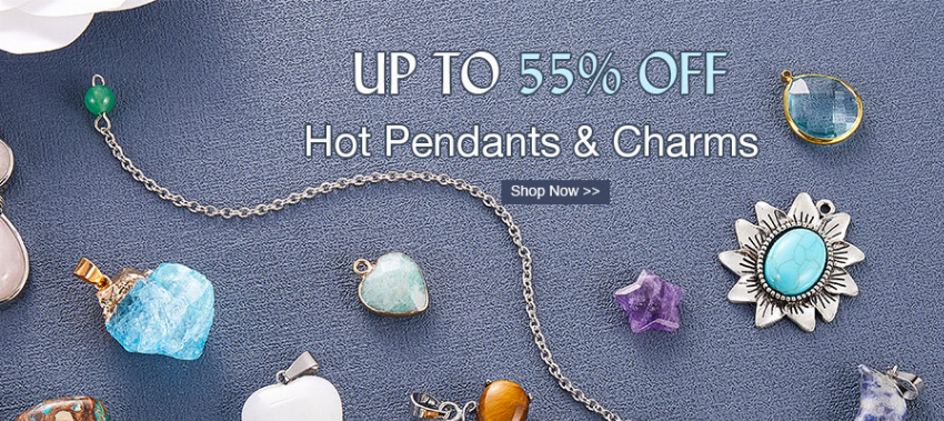 Discount code for Hot Sale Pendants Charms Up To 55% discount at Xyzbeads at Xyzbeads