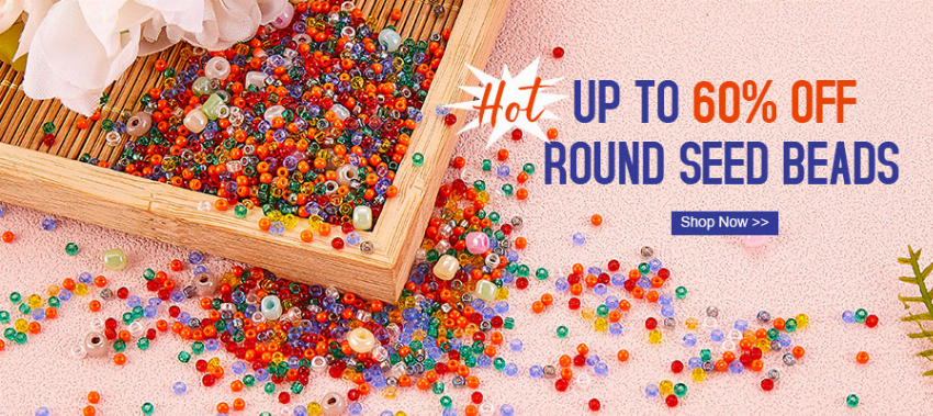 Discount code for Hot Sale Round Seed Beads Up To 60% discount at Xyzbeads at Xyzbeads
