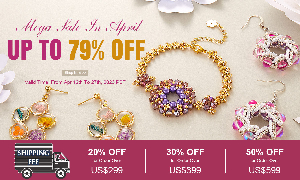 Discount code for Jewelry Making Supplies Up To 79% discount Shipping Fee Up To 50% discount at Xyzbeads
