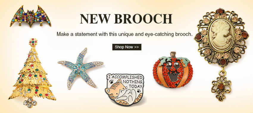 Discount code for New Brooch at at Xyzbeads Free Shipping Free Coupons at Xyzbeads