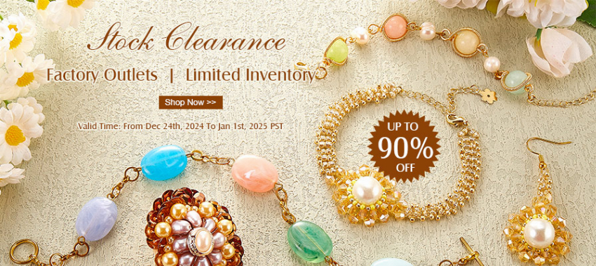 Discount code for Stock Clearance On Beads Findings Wholesale Up To 90% discount at Xyzbeads