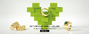 Discount code for Father s Day Rings Big Sales 15% discount at yfn